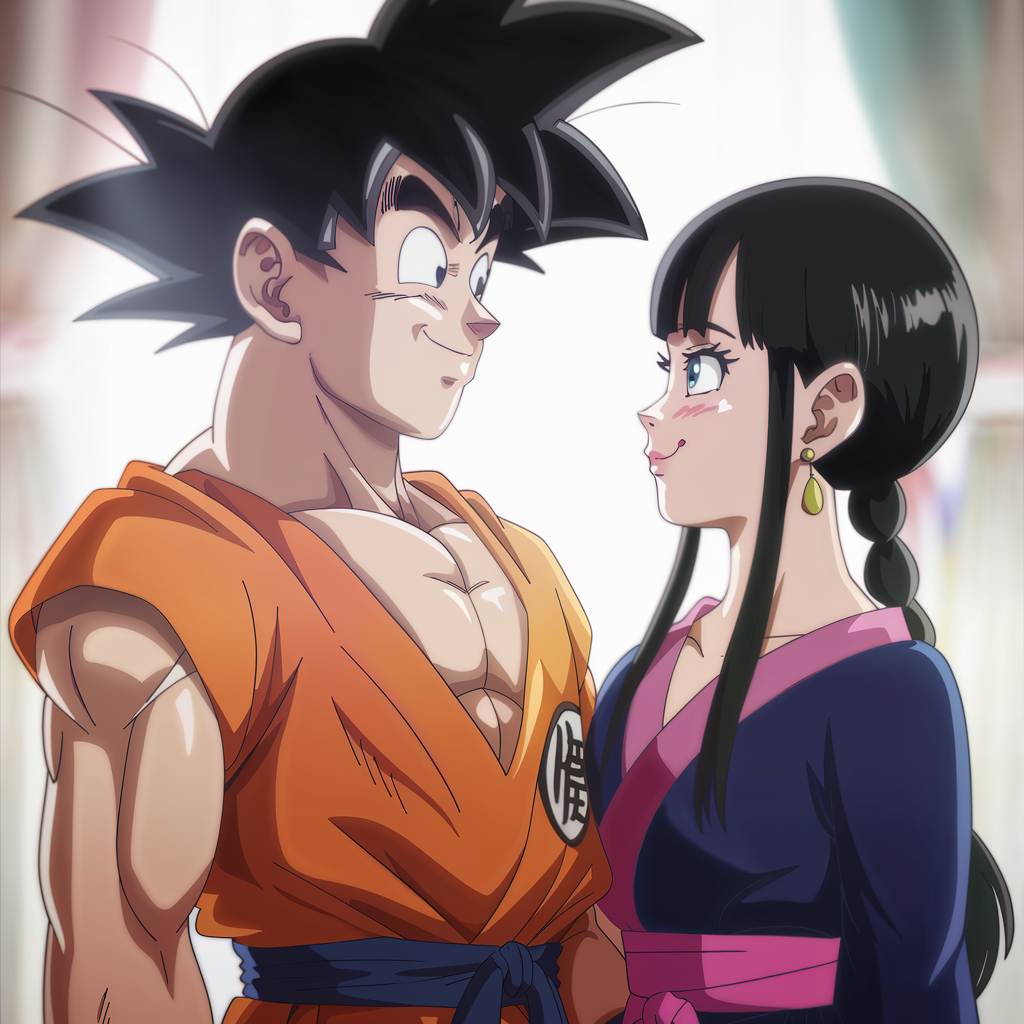Goku And Chi chi 
