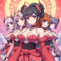 Anime Magical Futuristic Fantasy Women
