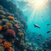Vibrant Coral Reef Ecosystem