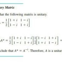 Unitary Matrix Definition DeepAI