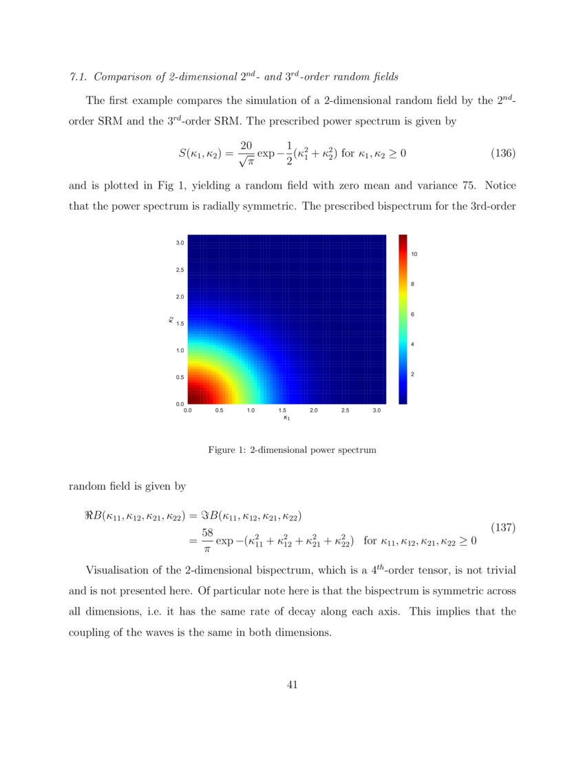 3rd order spectral representation method part i multi dimensional