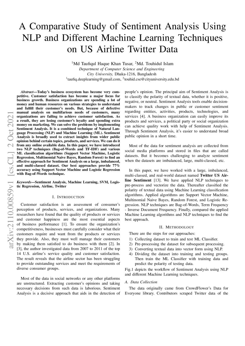 A Comparative Study Of Sentiment Analysis Using Nlp And Different A Comparative Study Of Sentiment Analysis Using Nlp And Different