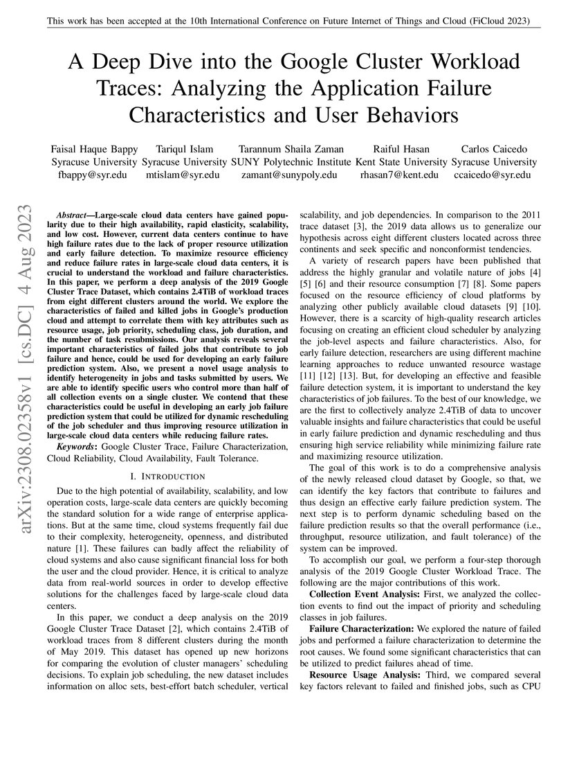 A Deep Dive into the Google Cluster Workload Traces: Analyzing the