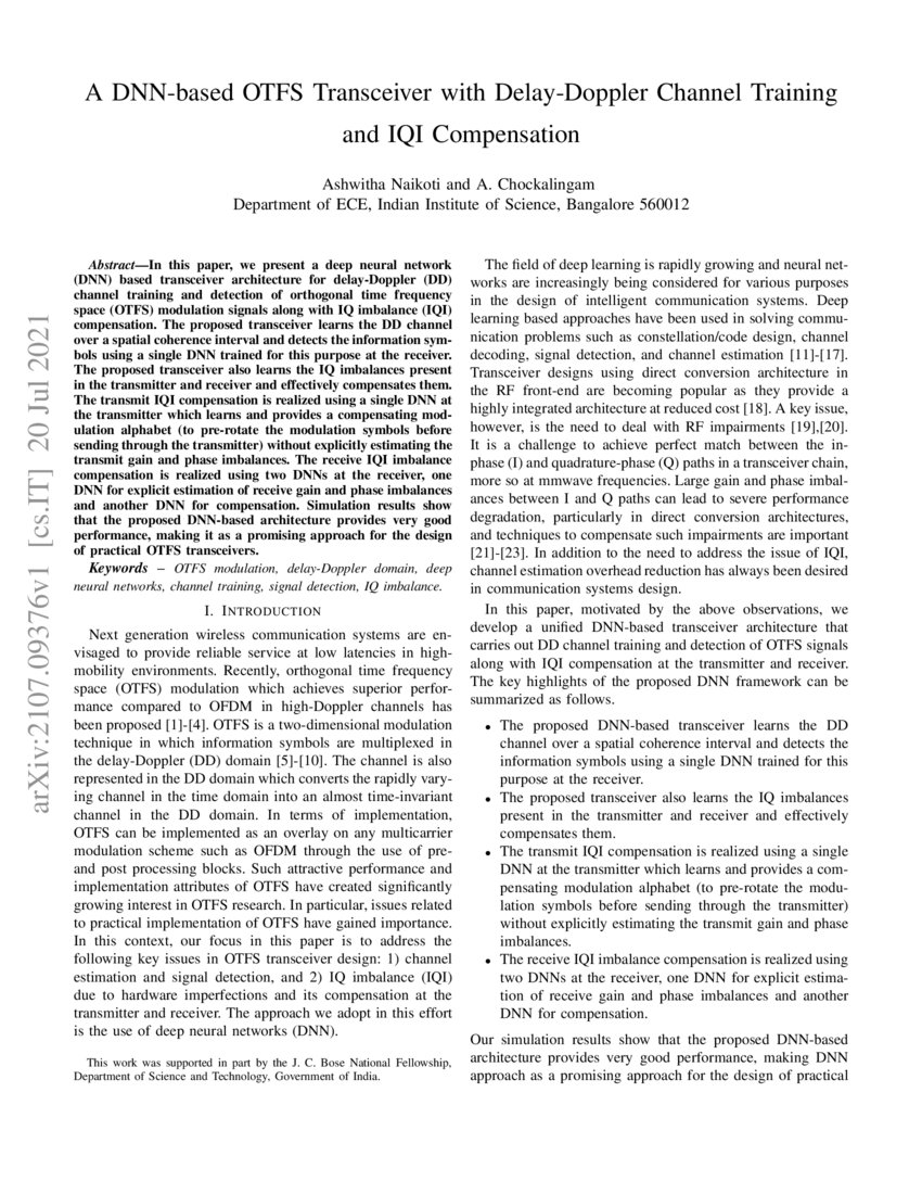 A DNNbased OTFS Transceiver with DelayDoppler Channel Training and