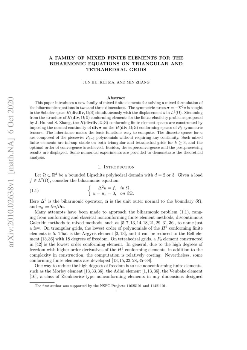 A family of mixed finite elements for the biharmonic equations on