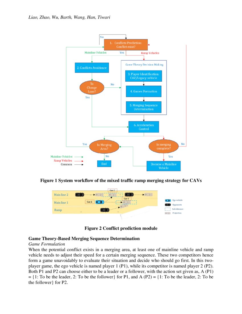 A Game Theory Based Ramp Merging Strategy for Connected and Automated ...