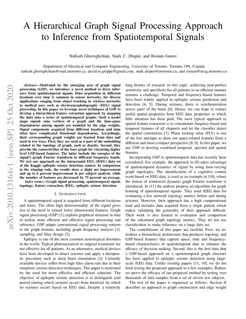 A Hierarchical Graph Signal Processing Approach to Inference from