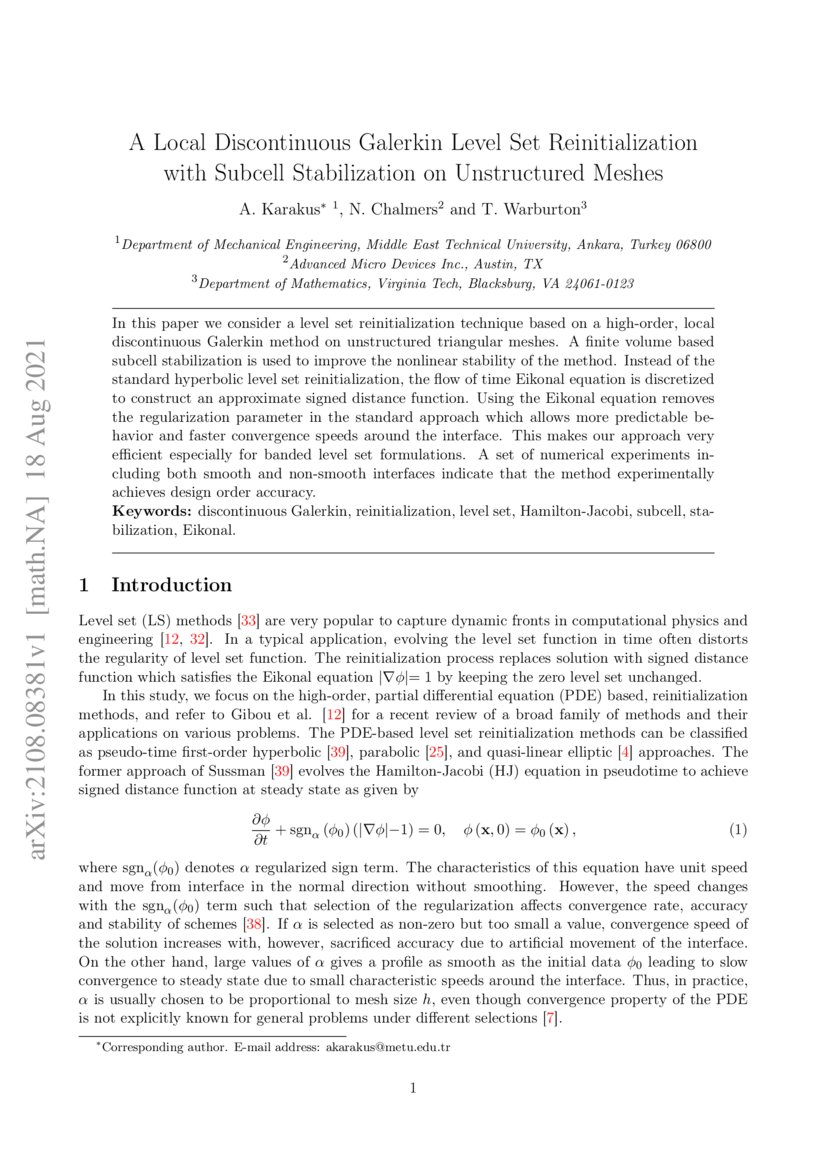 A Local Discontinuous Galerkin Level Set Reinitialization with Subcell