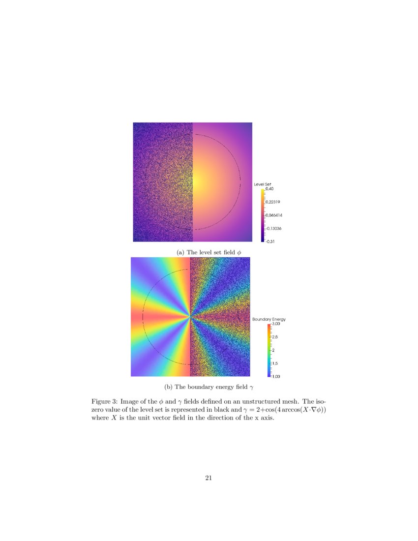 A new level setfinite element formulation for anisotropic grain