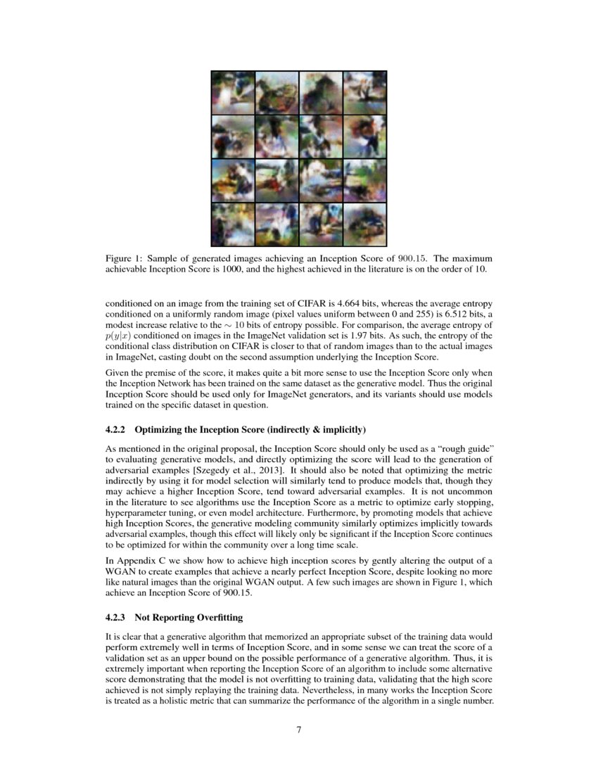 A Note on the Inception Score | DeepAI