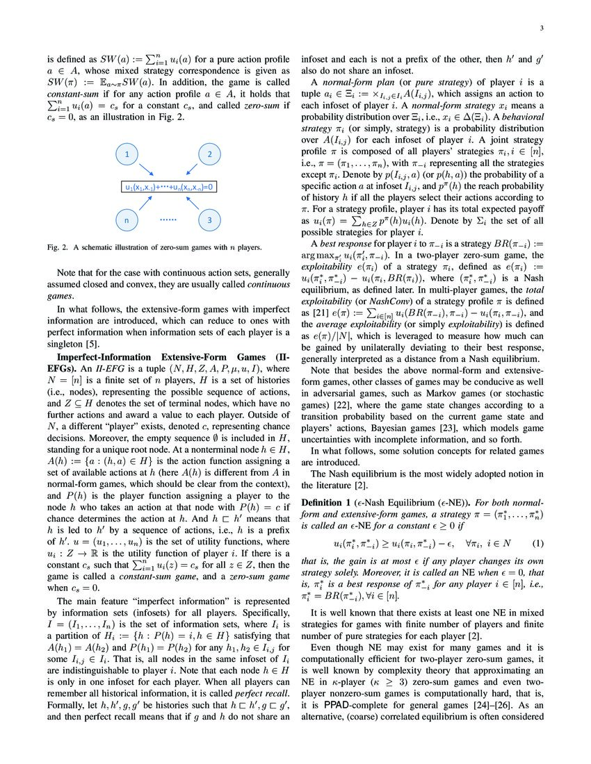 A Survey of Decision Making in Adversarial Games | DeepAI