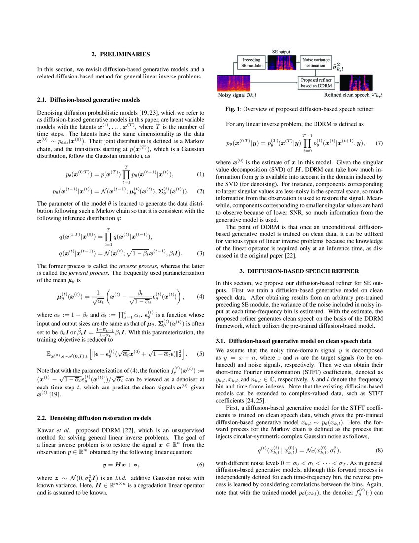 A Versatile Diffusionbased Generative Refiner for Speech Enhancement DeepAI