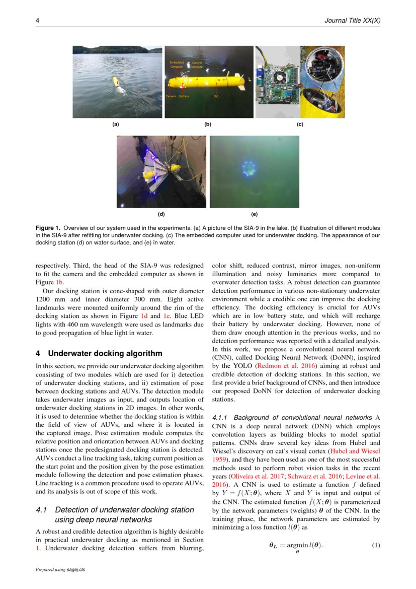 A vision based system for underwater docking | DeepAI