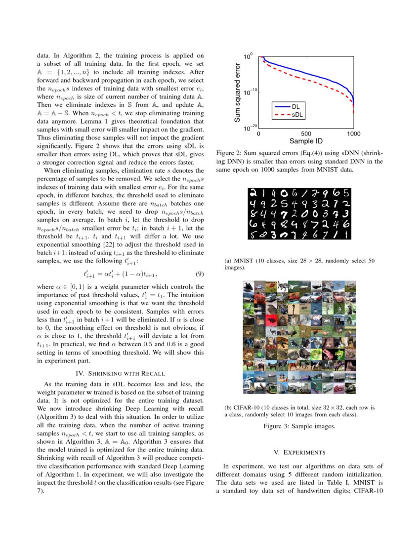 Accelerating Deep Learning with Shrinkage and Recall DeepAI