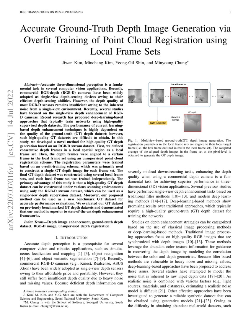 Accurate Ground-Truth Depth Image Generation via Overfit Training of ...
