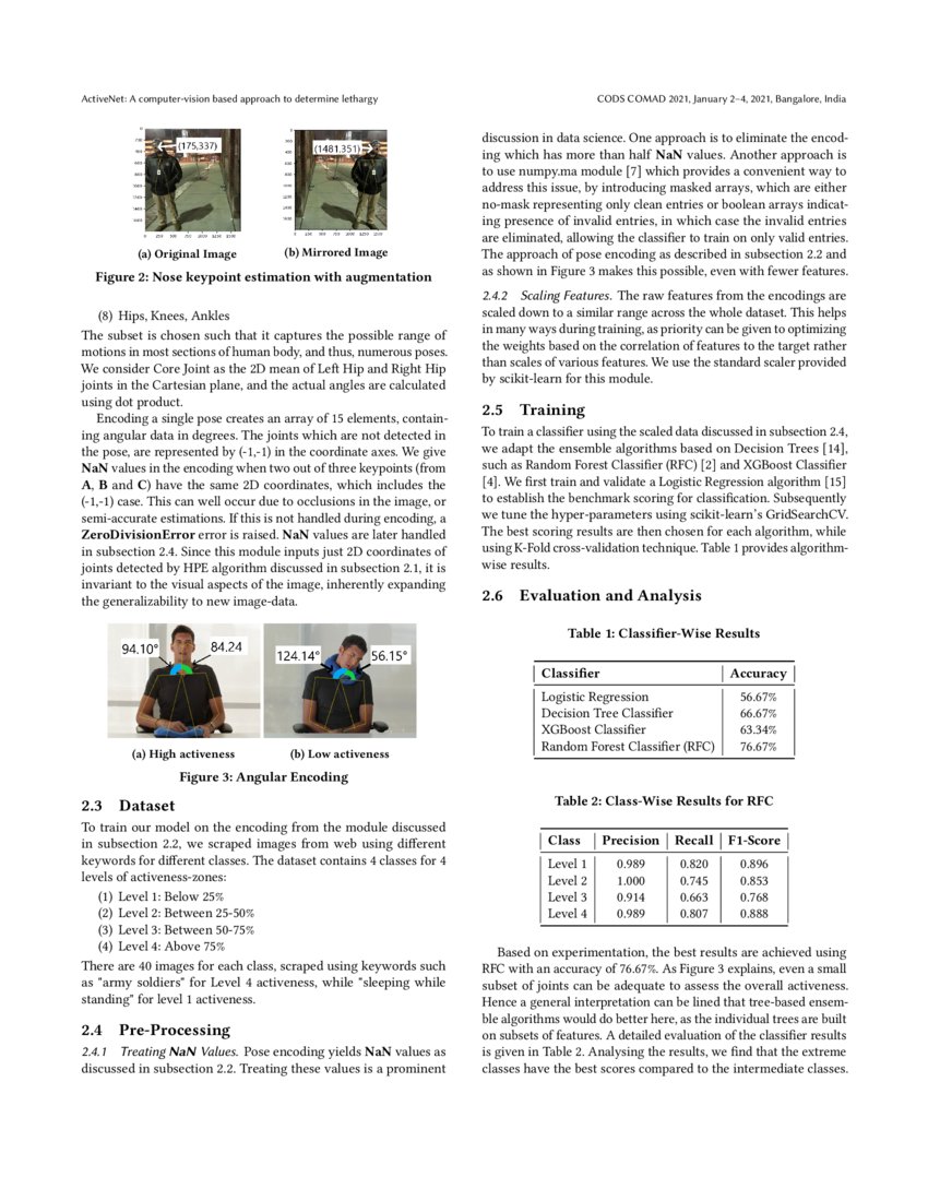 ActiveNet A Computer vision Based Approach To Determine Lethargy DeepAI