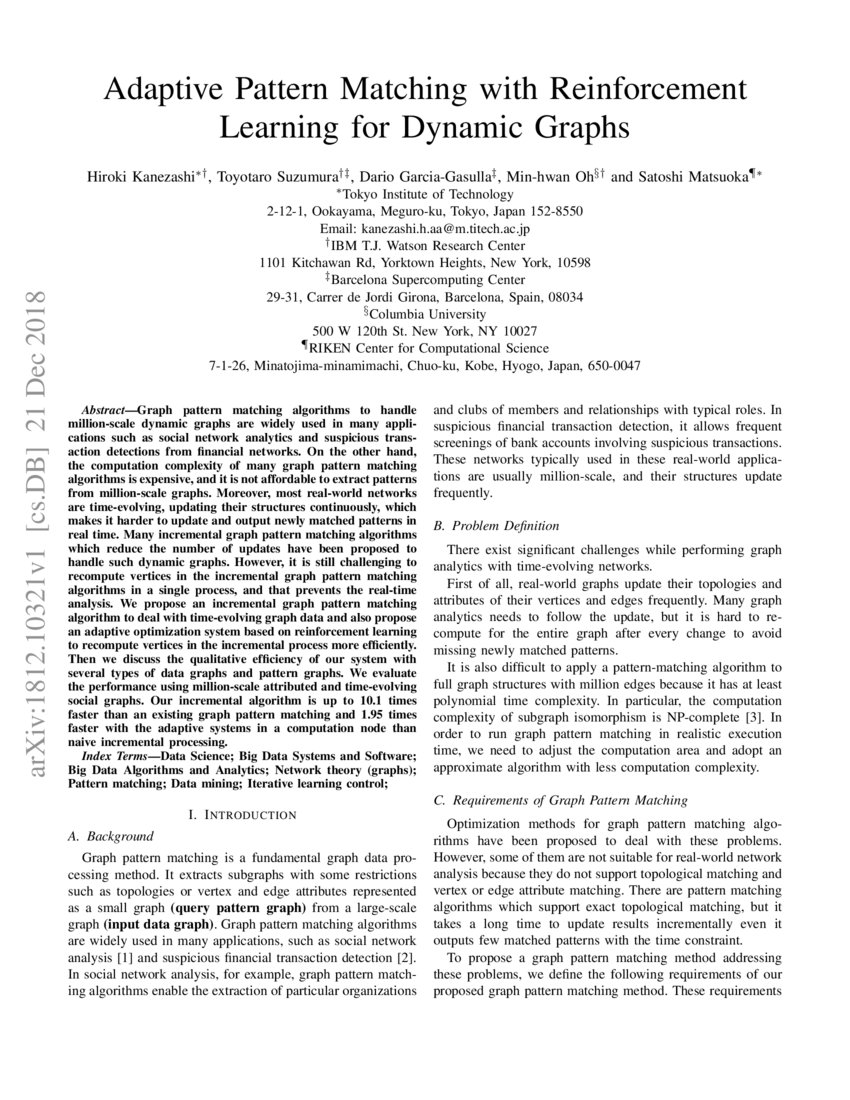 Adaptive Pattern Matching with Reinforcement Learning for Dynamic ...