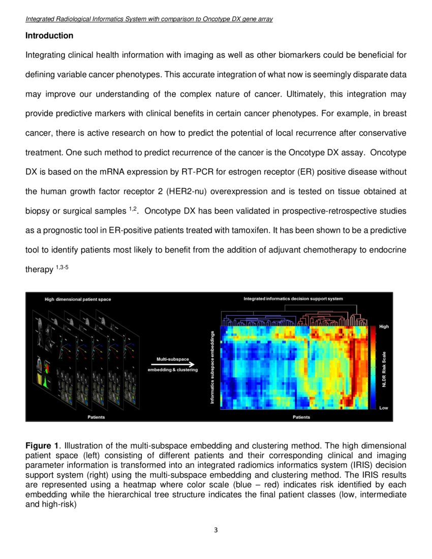 Advanced machine learning informatics modeling using clinical and ...