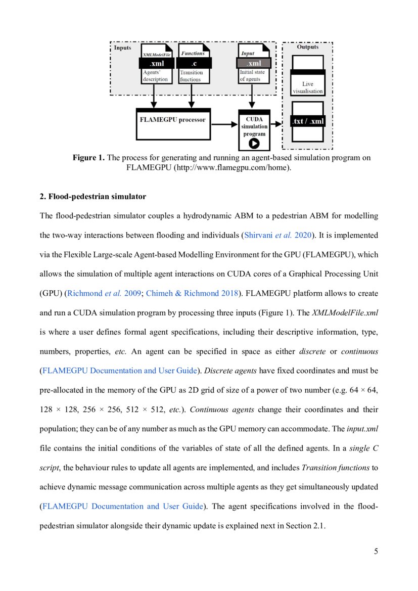 Agentbased modelling of pedestrian responses during flood emergency