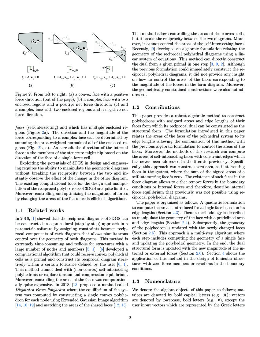 Algebraic 3D Graphic Statics: Constrained Areas | DeepAI