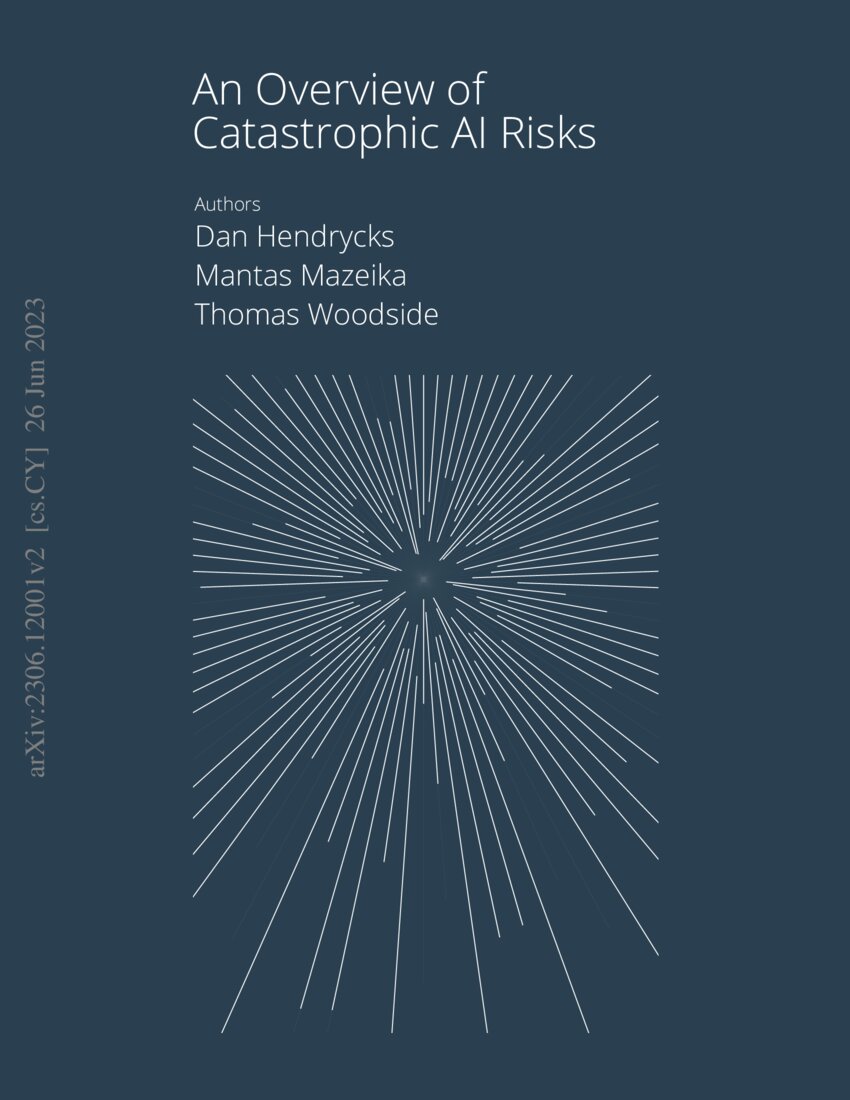 An Overview Of Catastrophic Ai Risks Deepai An Overview Of Catastrophic Ai Risks Deepai