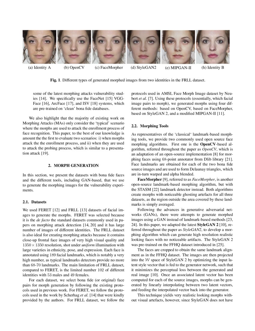 Are GANbased Morphs Threatening Face Recognition? DeepAI