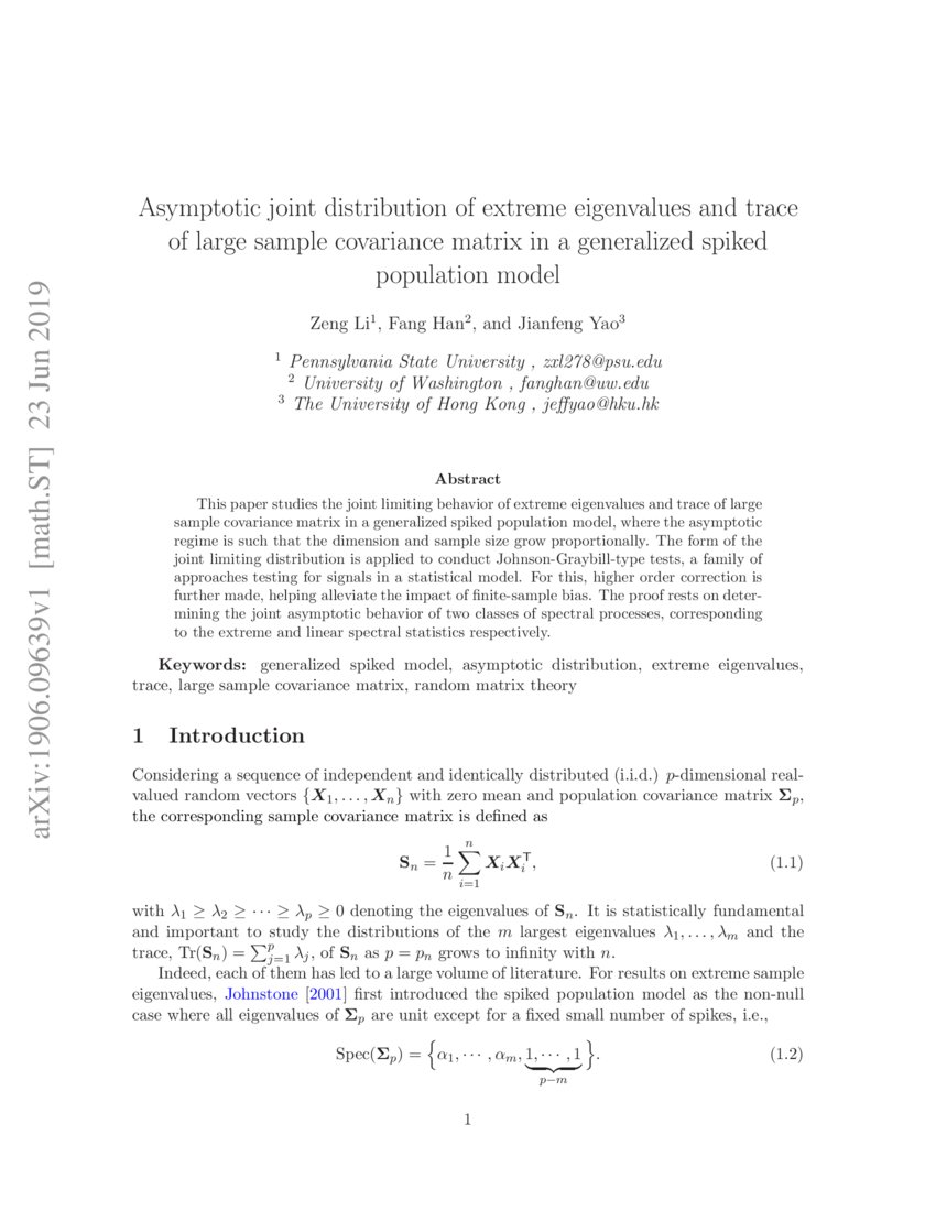 Asymptotic joint distribution of extreme eigenvalues and trace of large ...