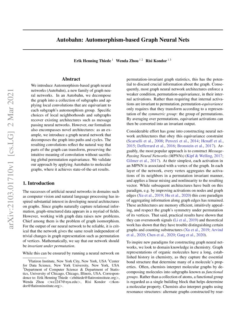 Graph Neural Nets