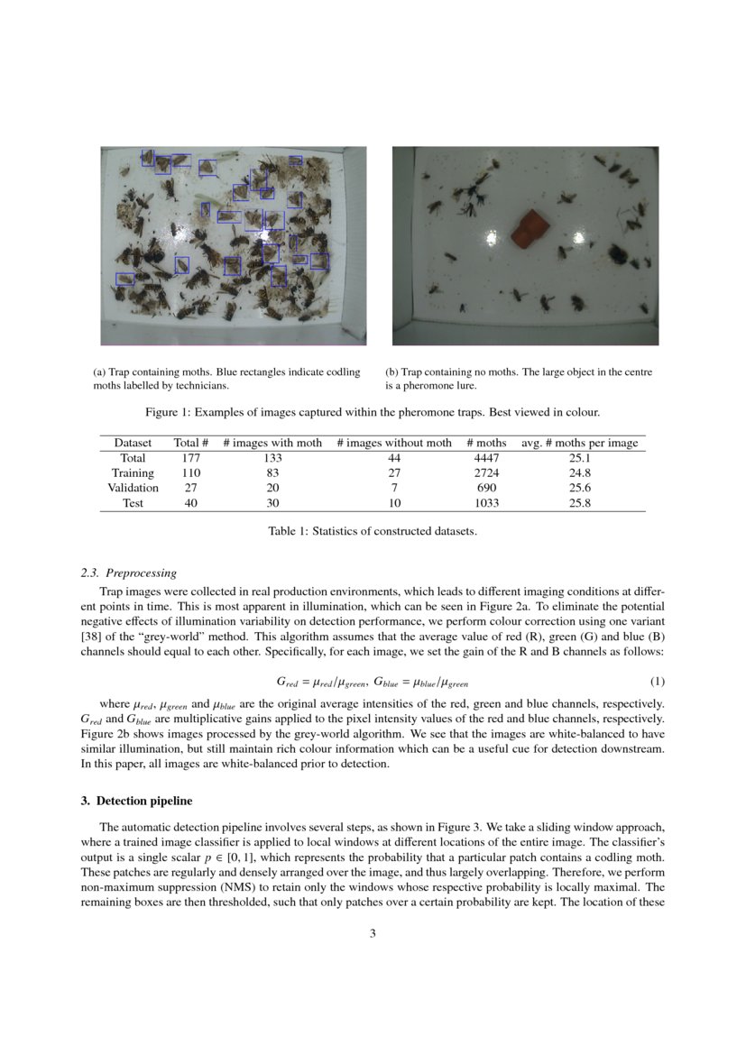 Automatic Moth Detection from Trap Images for Pest Management | DeepAI
