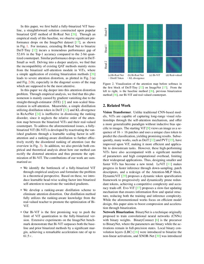 BiViT Pushing the Limit of Vision Transformer Quantization DeepAI