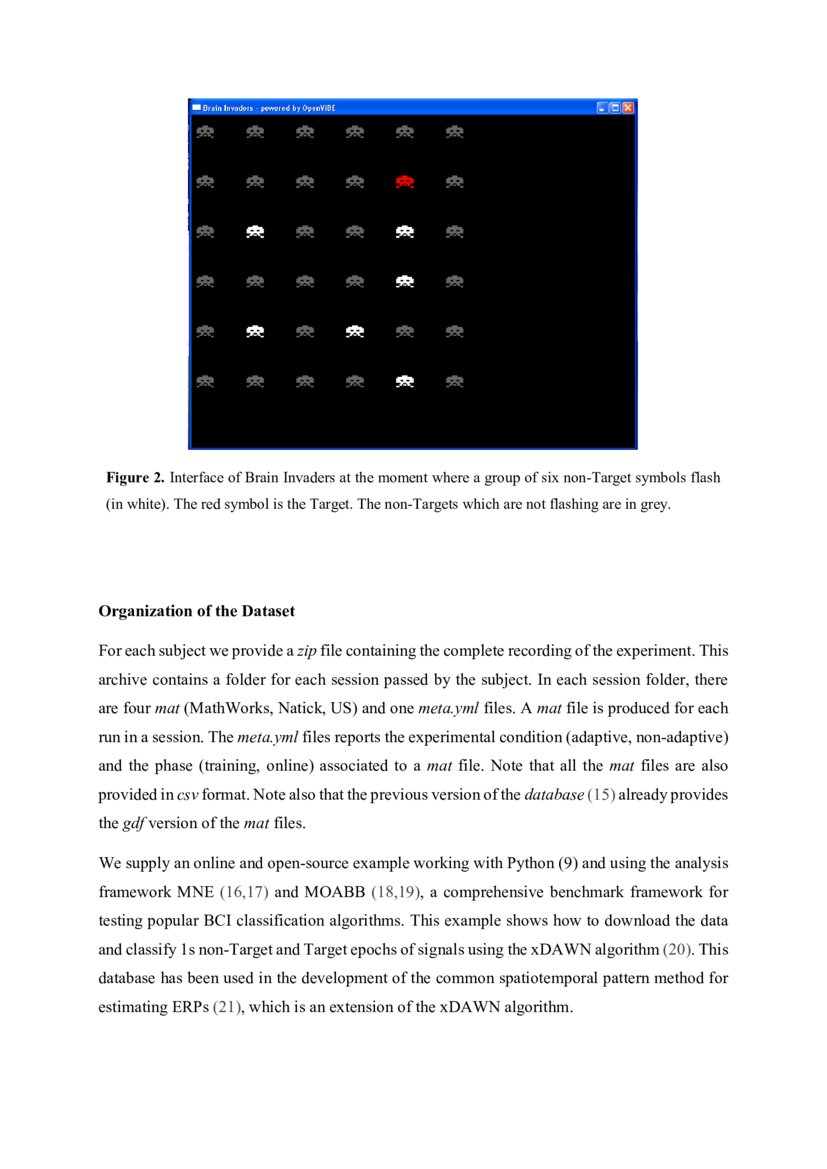 Brain Invaders Adaptive versus Non-Adaptive P300 Brain-Computer ...