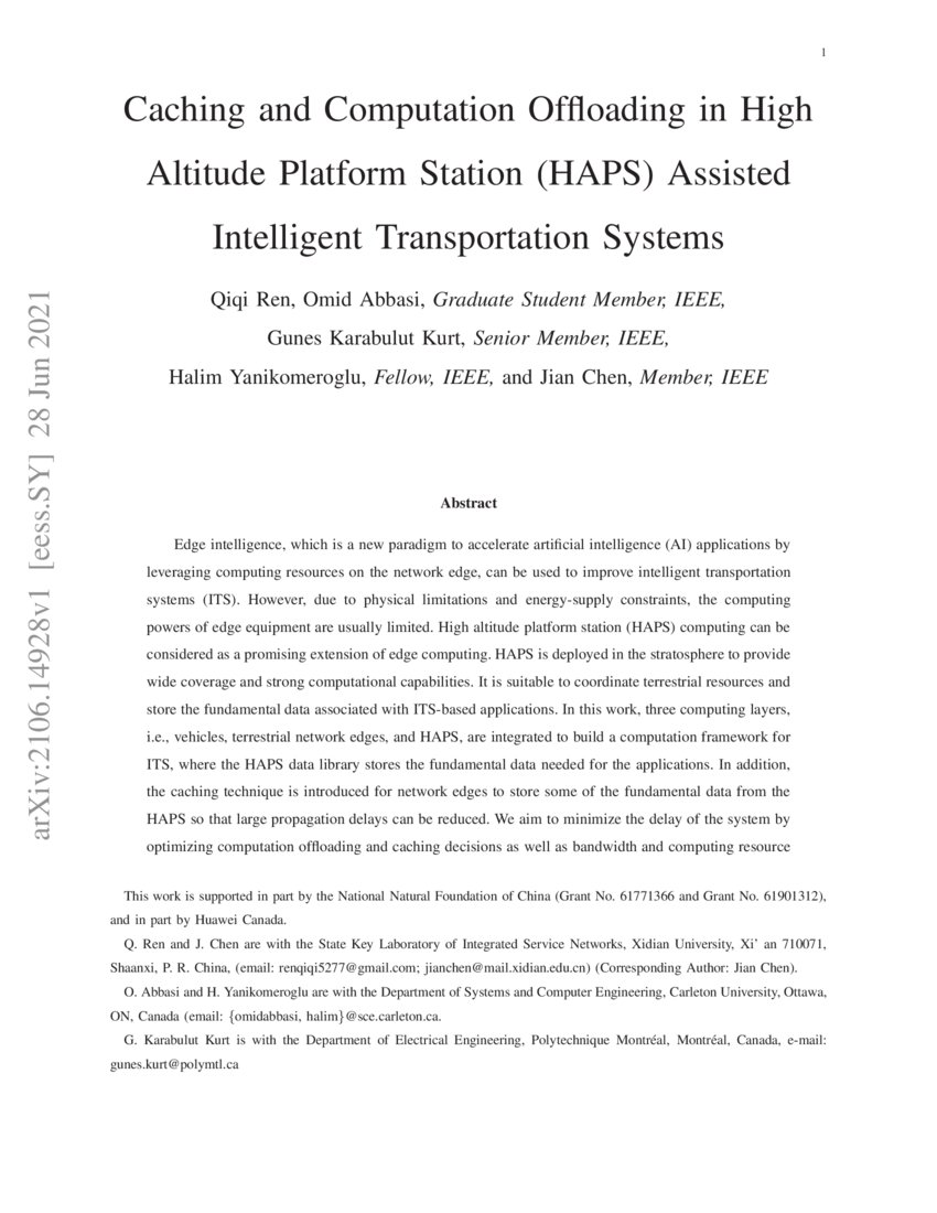 Caching and Computation Offloading in High Altitude Platform Station ...