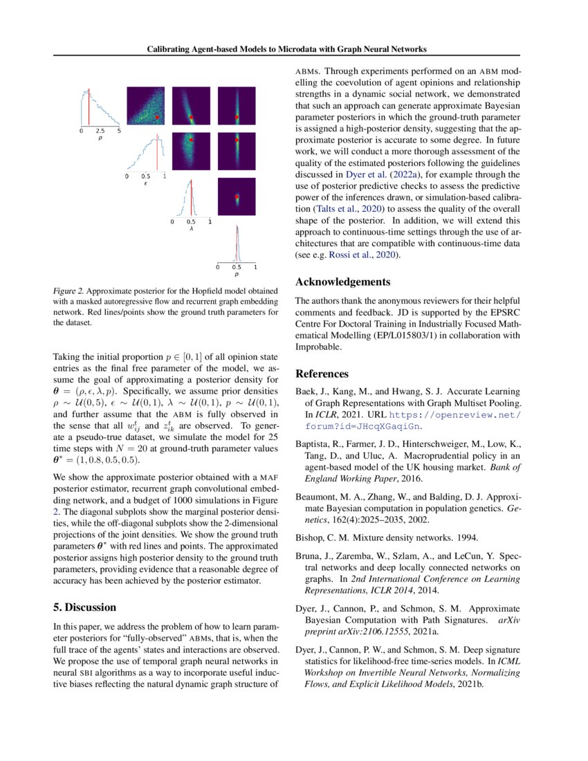 Calibrating Agentbased Models to Microdata with Graph Neural Networks DeepAI
