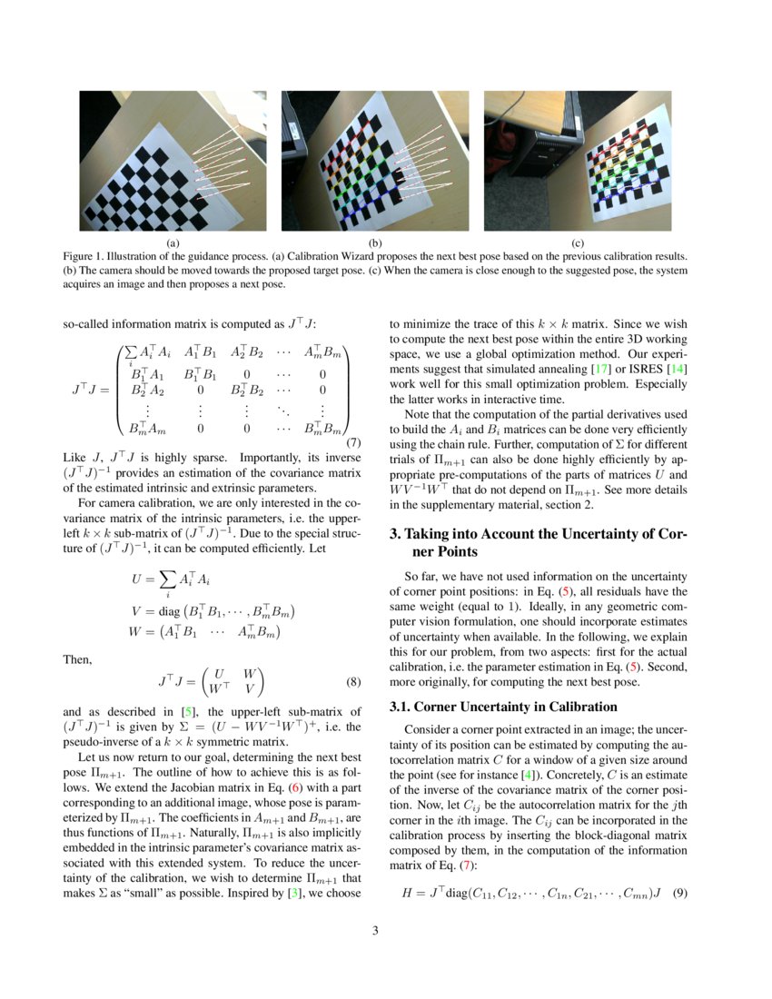 Calibration Wizard A Guidance System for Camera Calibration DeepAI