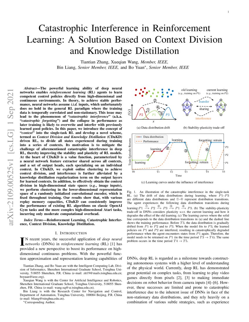 Catastrophic Interference in Reinforcement Learning: A Solution Based ...