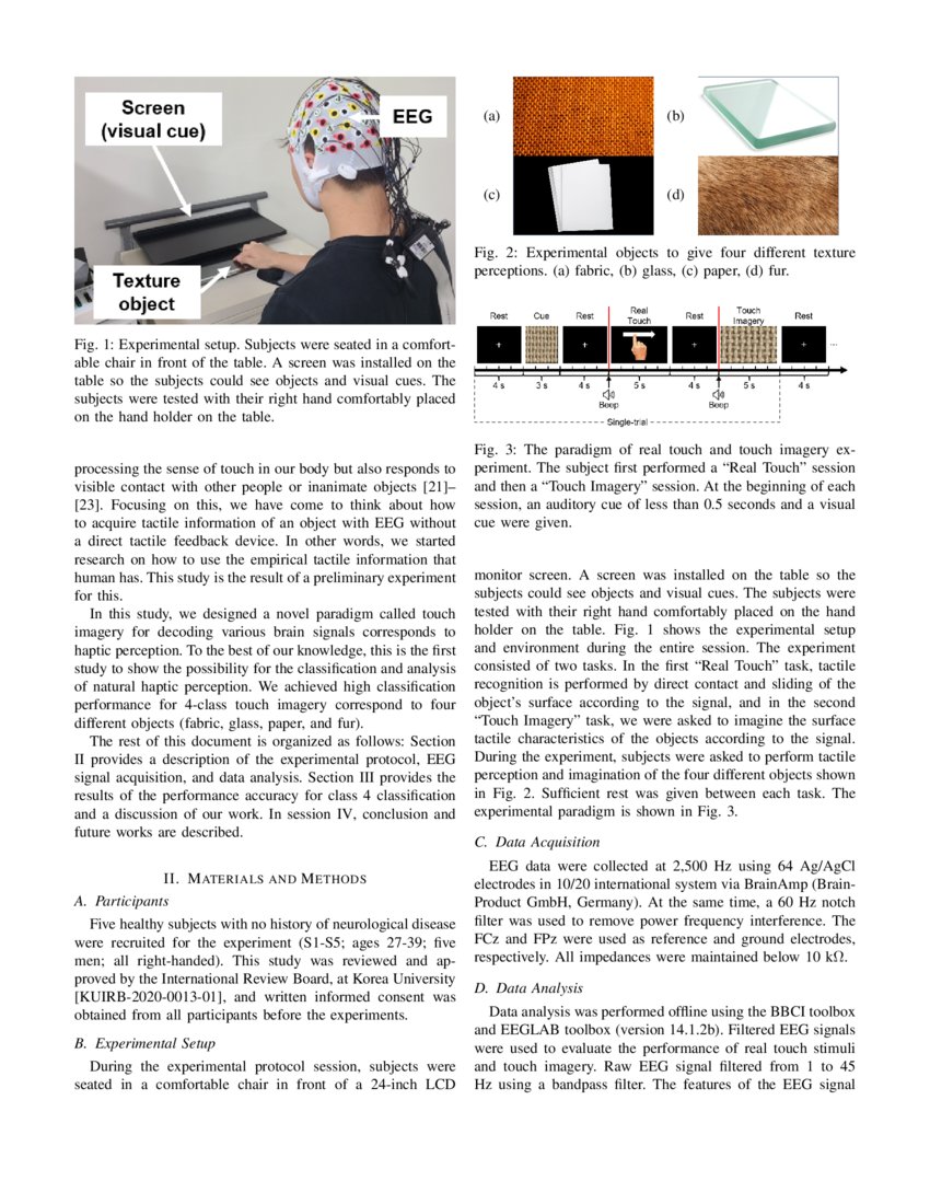 Tectile Perception Classification of Tactile Perception and Attention on Natural Textures ...