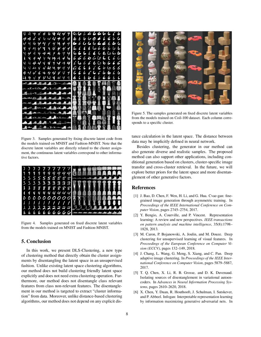 Clustering by Directly Disentangling Latent Space | DeepAI