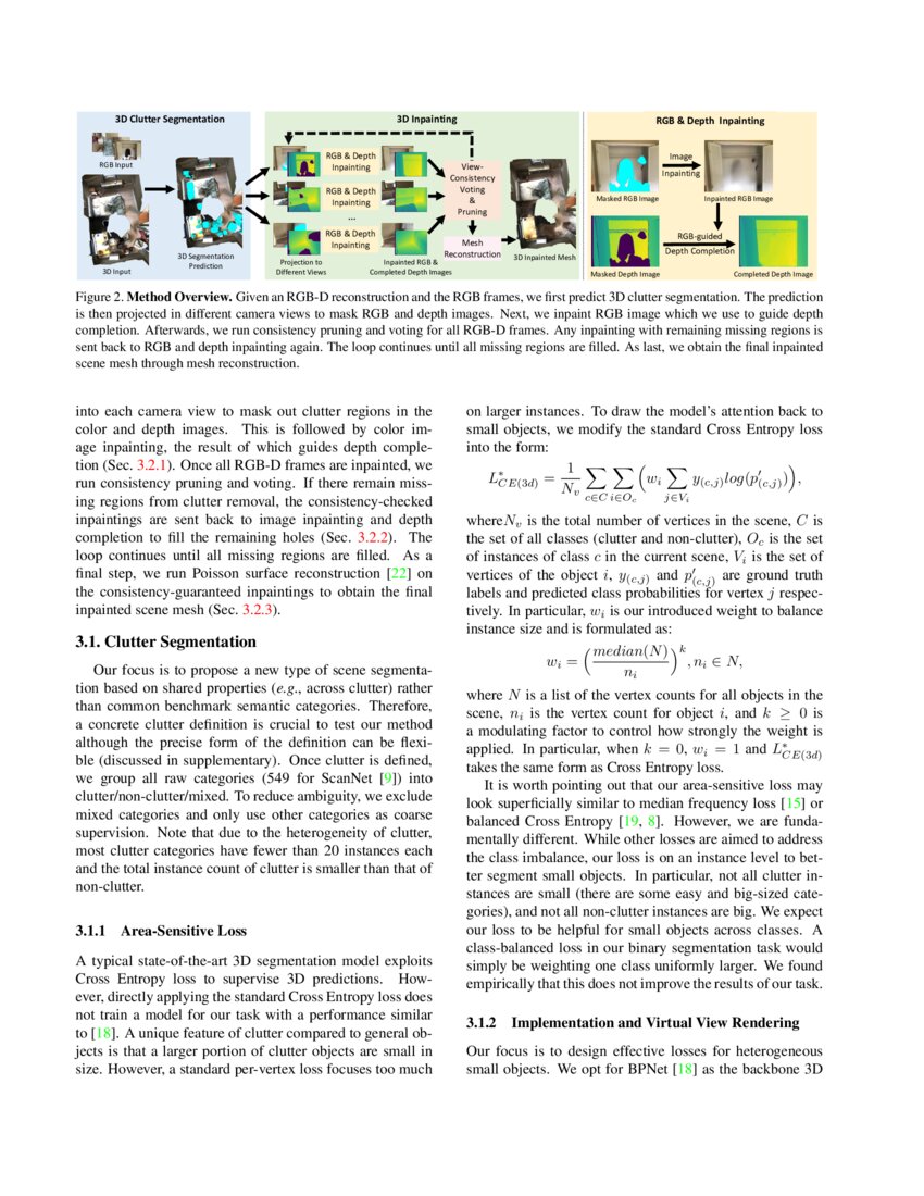 Clutter Detection and Removal in 3D Scenes with View-Consistent ...