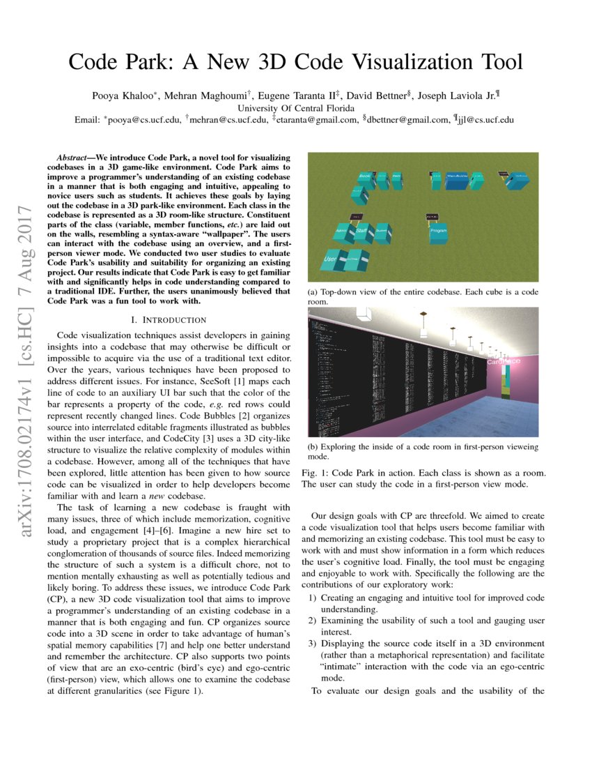 Code Park: A New 3D Code Visualization Tool | DeepAI