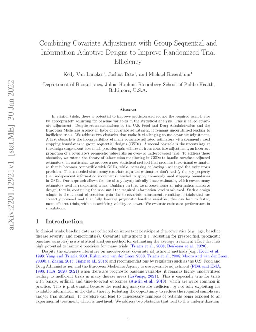 Combining Covariate Adjustment with Group Sequential and Information