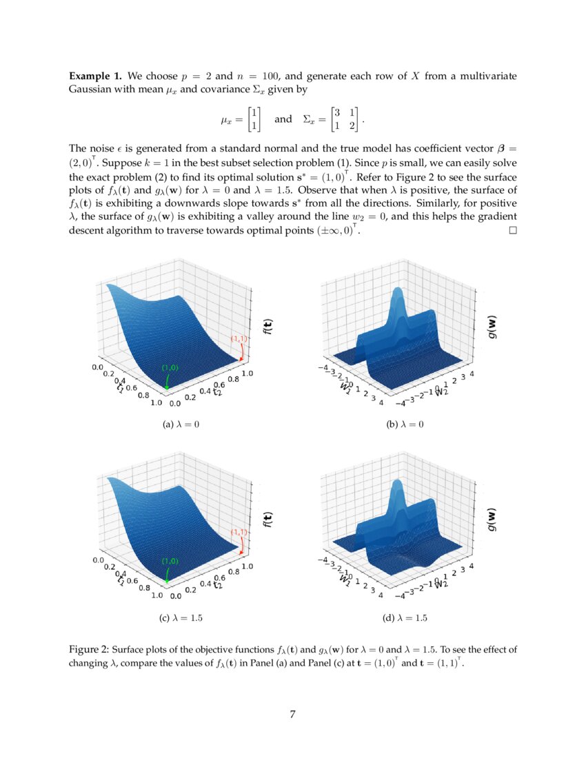 COMBSS: Best Subset Selection via Continuous Optimization | DeepAI
