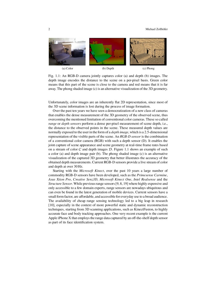 Commodity RGBD Sensors Data Acquisition DeepAI