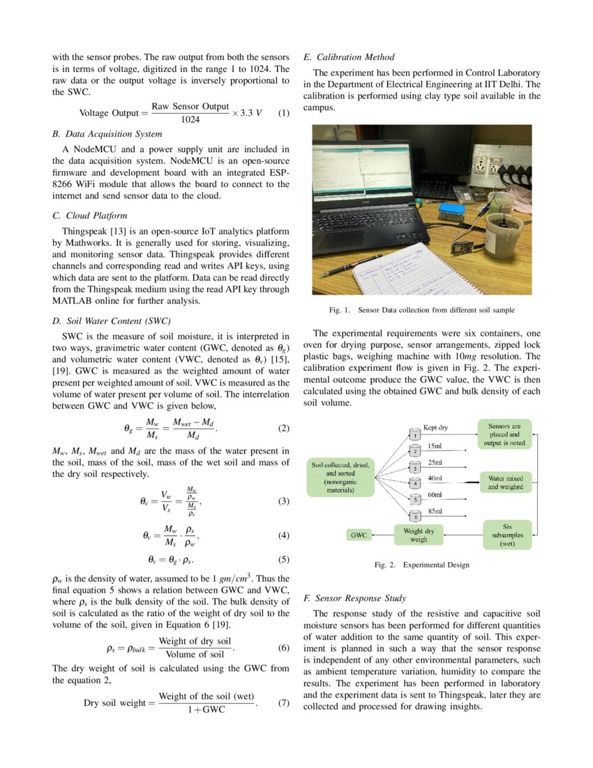 Comparative Analysis and Calibration of Low Cost Resistive and ...