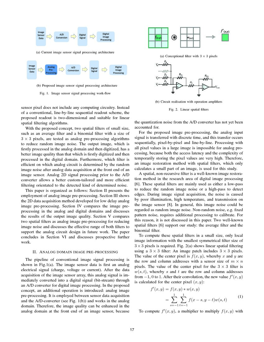 Concept for a CMOS Image Sensor Suited for Analog Image Pre-Processing ...