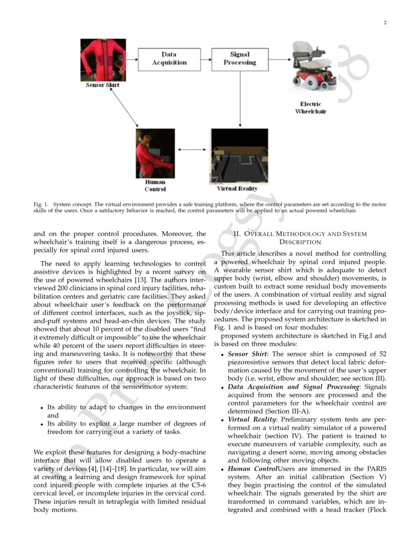 Controlling wheelchairs by body motions: A learning framework for the ...