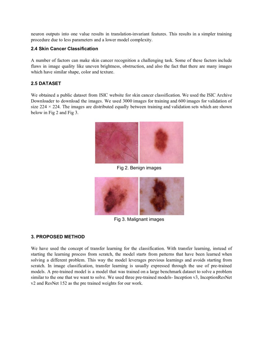 Convolutional Neural Networks for Classifying Melanoma Images | DeepAI