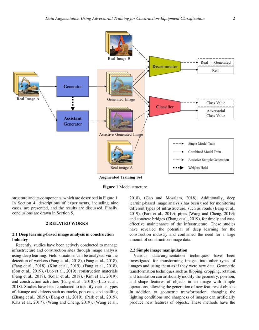 Data Augmentation Using Adversarial Training for ConstructionEquipment