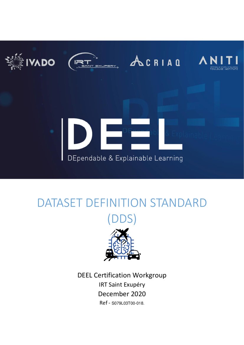 Dataset Definition Standard (DDS) DeepAI