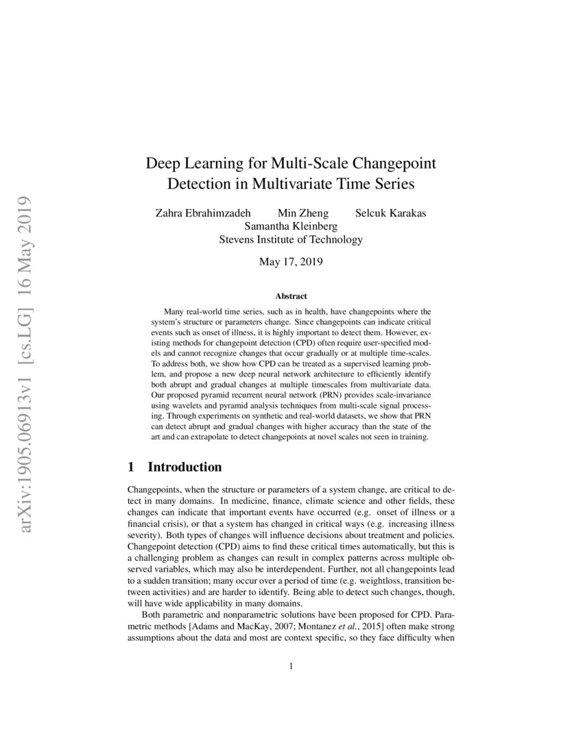 Deep Learning for MultiScale Changepoint Detection in Multivariate