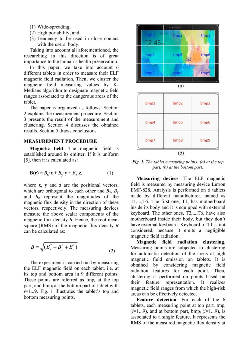 Detection of Dangerous Field Ranges from Tablets by Clustering Analysis DeepAI
